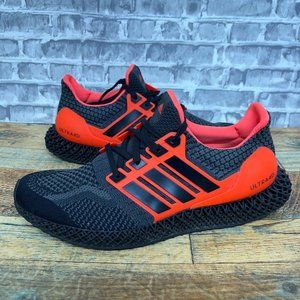 Adidas Ultra 4D 5.0 Black Solar Red Gray Sneakers Shoes Mens Size 12 Rare